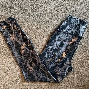 Carbon38 Snakeskin Leggings